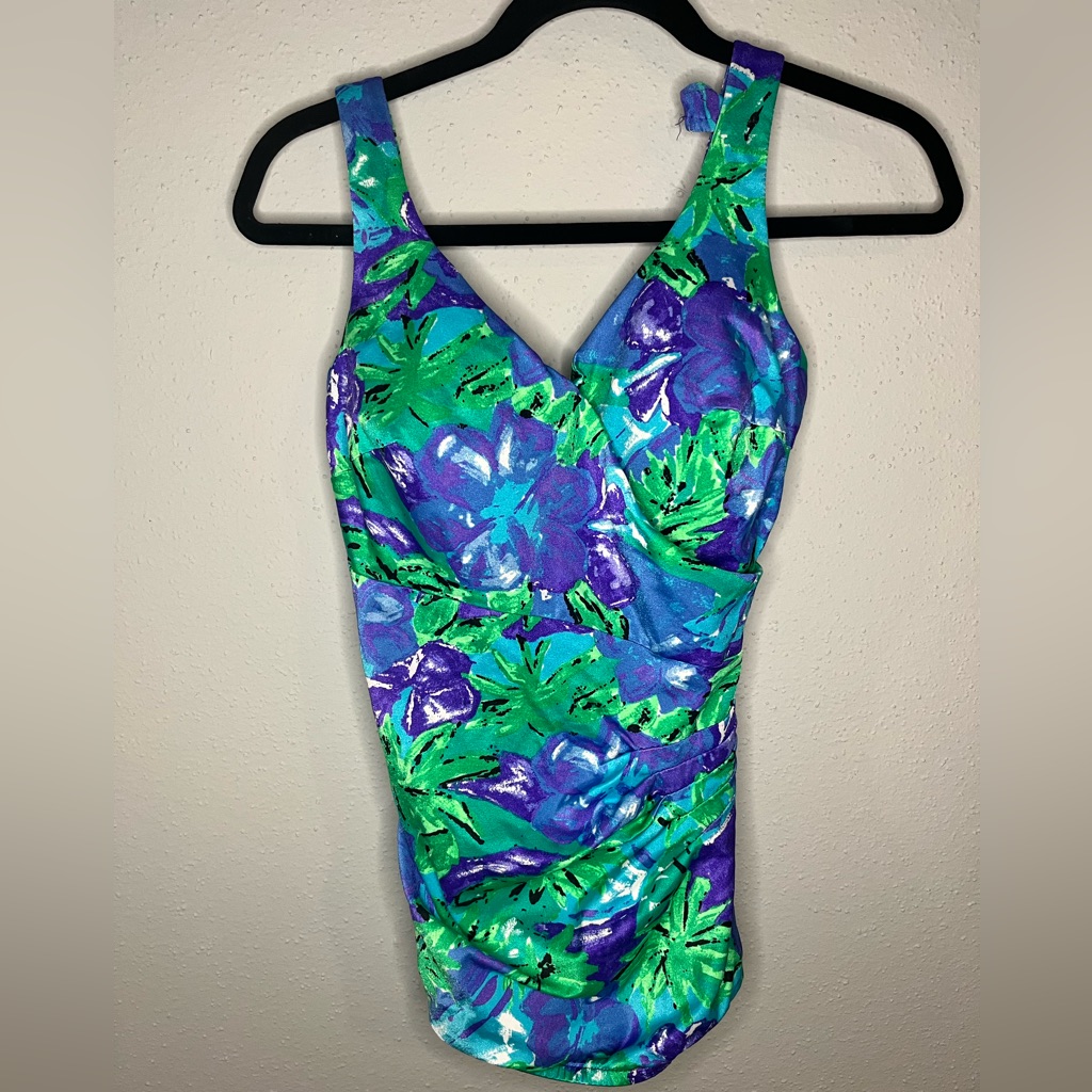 Maxine Of Hollywood - Vintage One Piece Swimsuit - Size 12